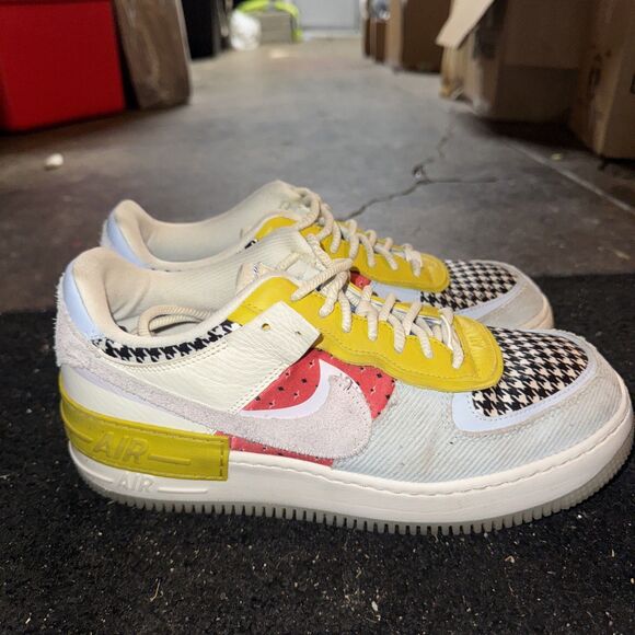 Nike Air Force 1 Shadow Patchwork Hydrogen Blue -Womens Sz 11 DM8076-100 - Picture 1 of 7